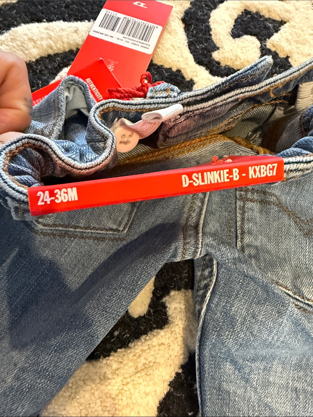 Diesel Toddler Slim Straight Blue Denim Jeans. 24-36m -NWT - Picture 8 of 8